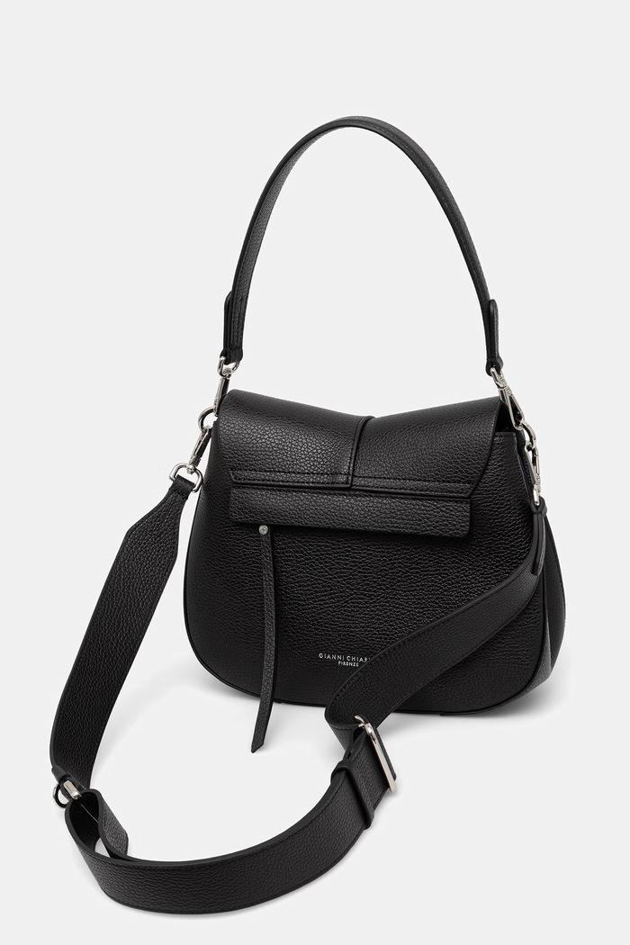 Akcesoria Gianni Chiarini torebka crossbody damska skórzana HELENA ROUND BS.9036/COMM.GRN czarny