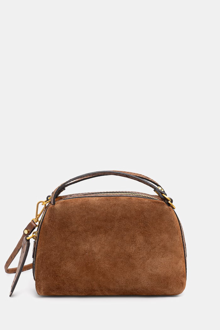 Gianni Chiarini torebka damska zamszowa ALIFA brązowy BS.8625.CM.STEMU