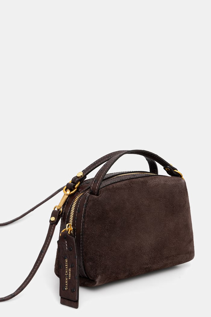 Gianni Chiarini torebka damska zamszowa ALIFA BS.8625.CM.STEMU brązowy AW26