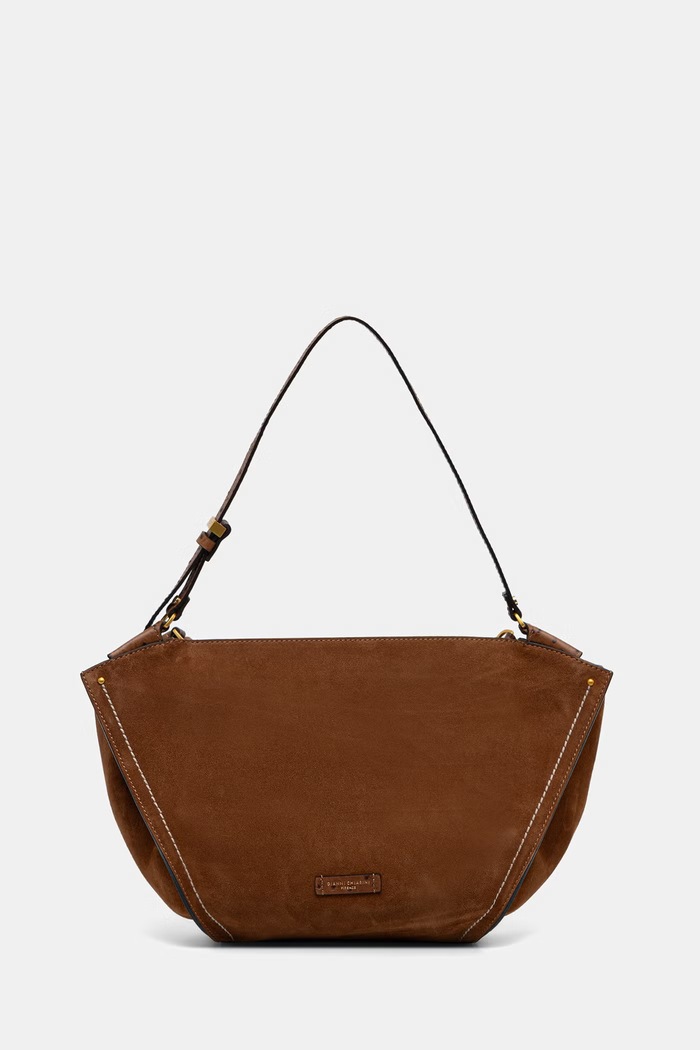 Gianni Chiarini torebka tote damska zamszowa BLOOM brązowy BS.12727.CM.STEMU