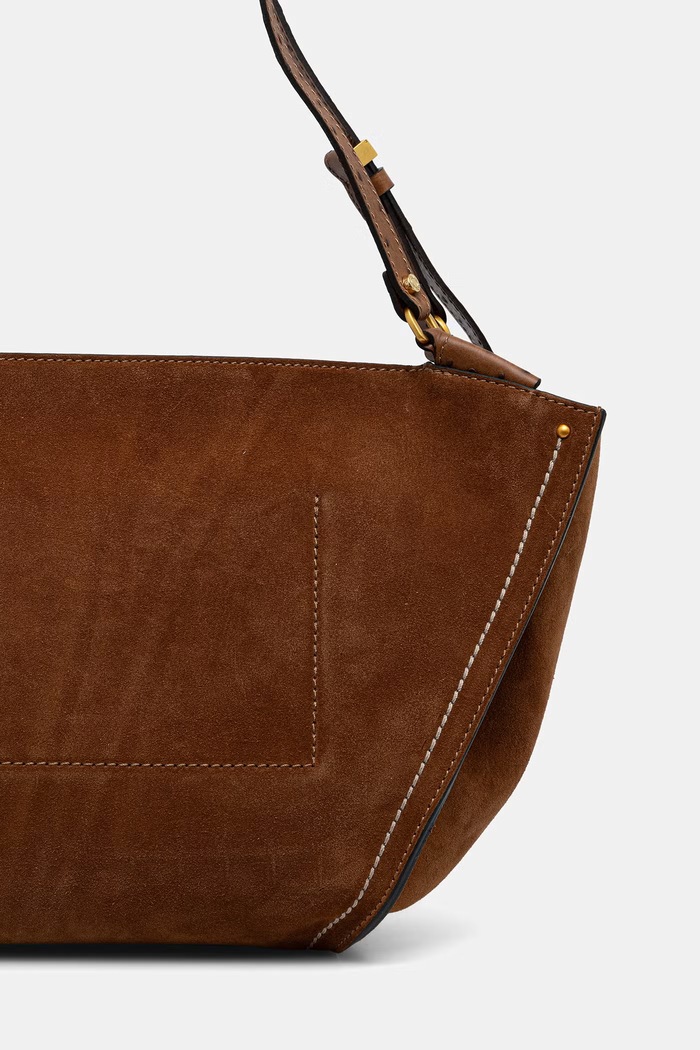Akcesoria Gianni Chiarini torebka tote damska zamszowa BLOOM BS.12727.CM.STEMU brązowy