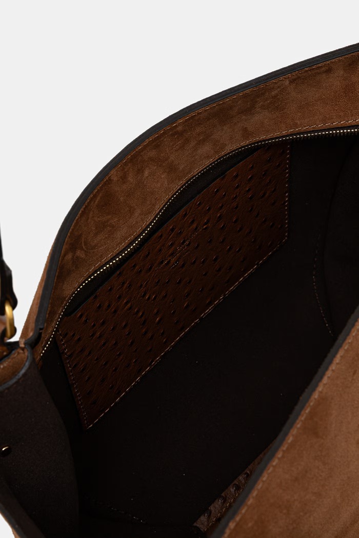 Gianni Chiarini torebka tote damska zamszowa BLOOM BS.12727.CM.STEMU brązowy