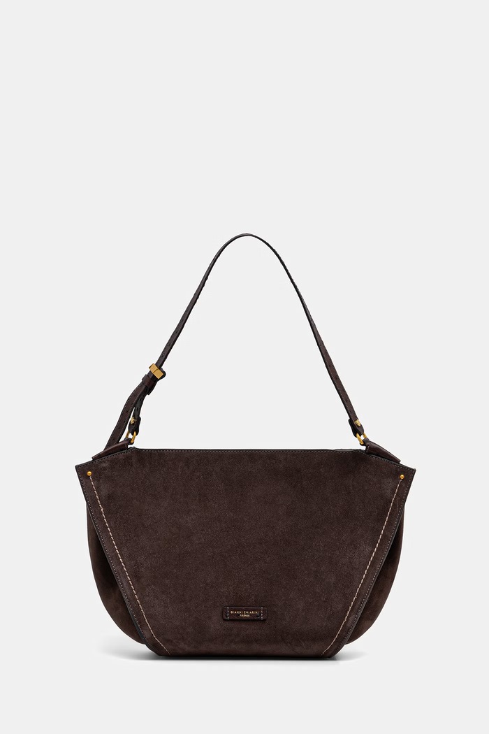 Gianni Chiarini torebka tote damska zamszowa BLOOM brązowy BS.12727.CM.STEMU