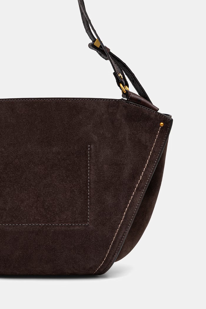 Akcesoria Gianni Chiarini torebka tote damska zamszowa BLOOM BS.12727.CM.STEMU brązowy