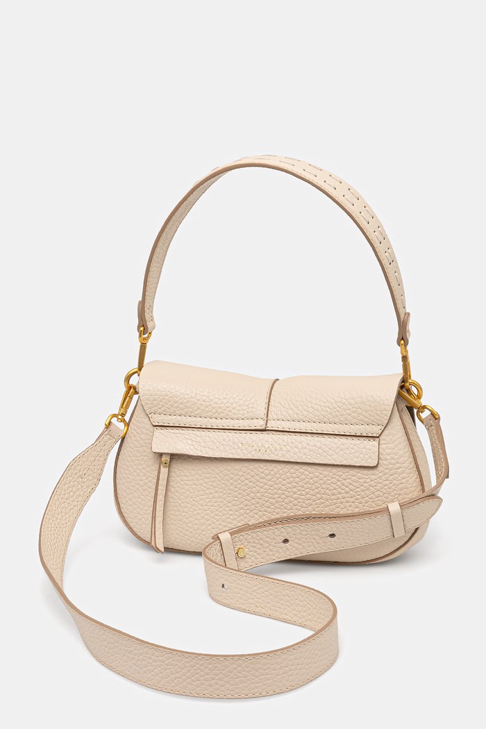 Akcesoria Gianni Chiarini torebka crossbody damska skórzana HELENA ROUND BS.12718.RNG beżowy