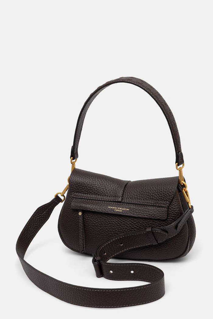 Akcesoria Gianni Chiarini torebka crossbody damska skórzana HELENA ROUND BS.12718.RNG brązowy