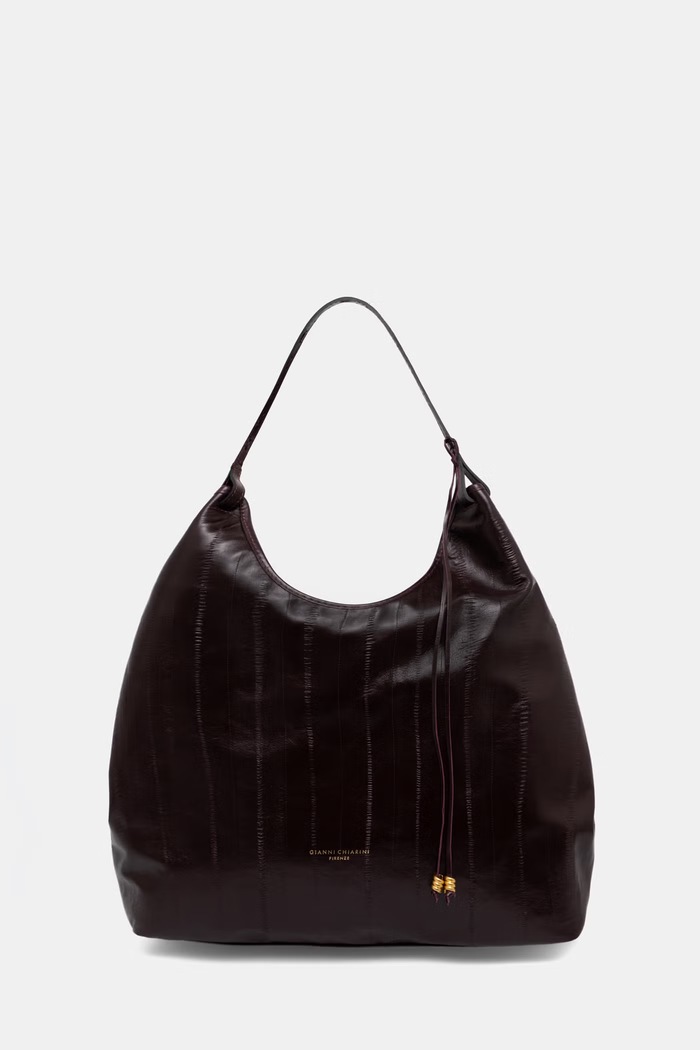 Gianni Chiarini torebka tote damska skórzana DUA bordowy BS.12680.EEL.PSLY