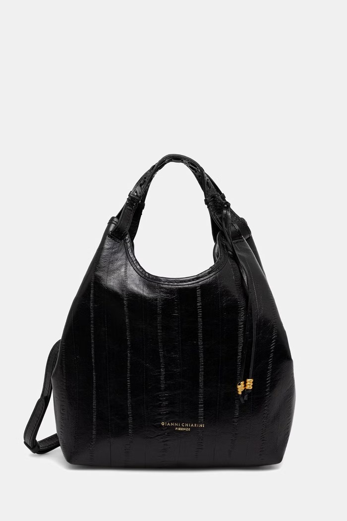 Gianni Chiarini torebka crossbody damska skórzana DUA czarny BS.12679.EEL.PSLY