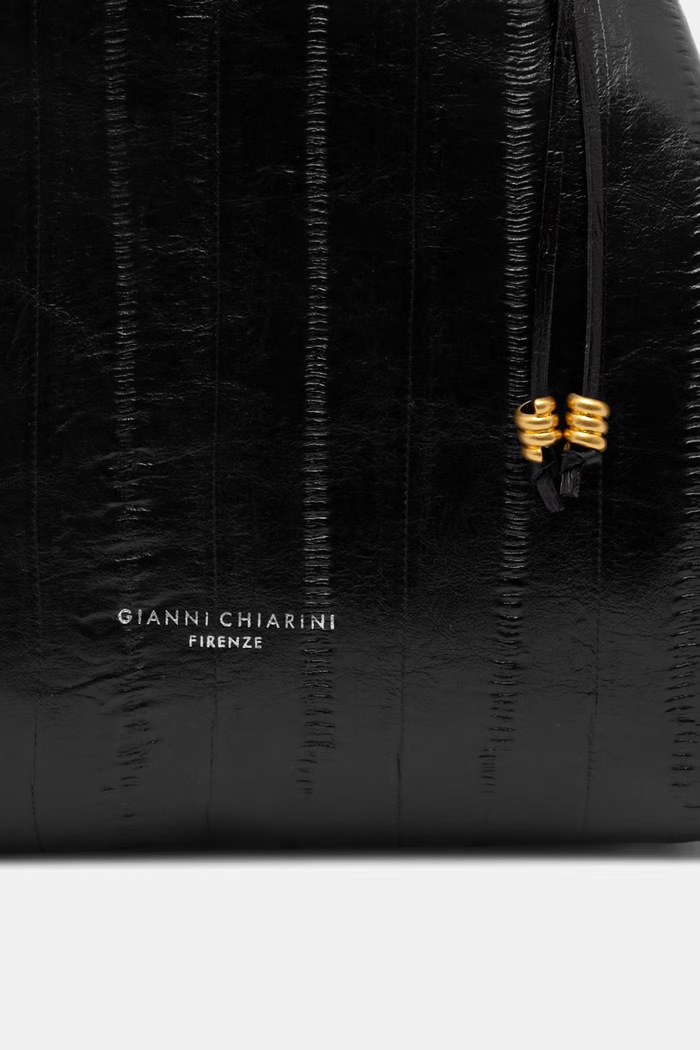 Gianni Chiarini torebka crossbody damska skórzana DUA czarny BS.12679.EEL.PSLY