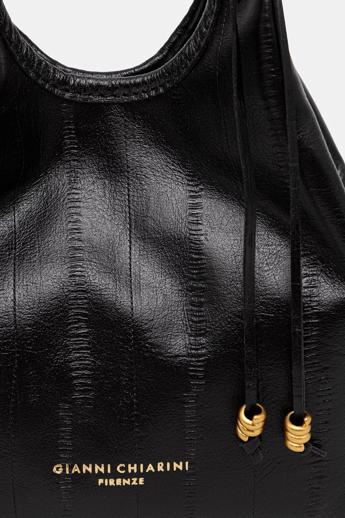 Gianni Chiarini torebka crossbody damska skórzana DUA czarny BS.12678.EEL.PSLY