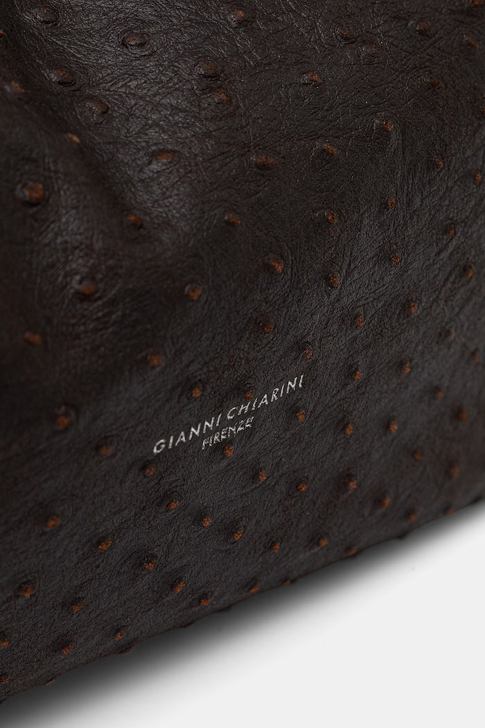 Gianni Chiarini torebka shopper damska skórzana DUA brązowy BS.12670.STEMU