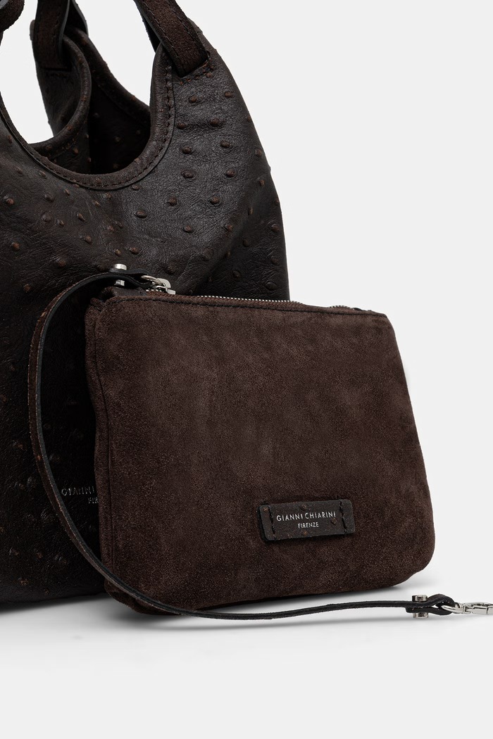 Gianni Chiarini torebka crossbody damska skórzana DUA brązowy BS.12669.STEMU