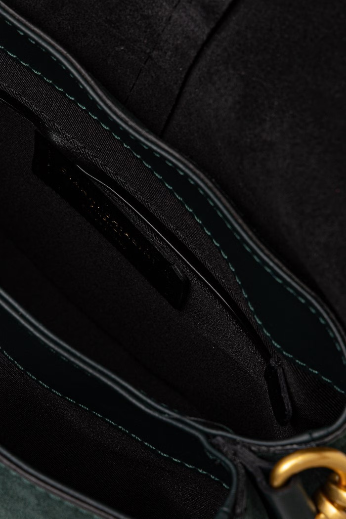 Gianni Chiarini torebka crossbody damska zamszowa HELENA ROUND BS.12618.CM.PL zielony