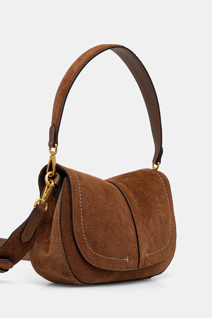 Gianni Chiarini torebka crossbody damska zamszowa HELENA ROUND BS.12618.CM.PL brązowy AW26