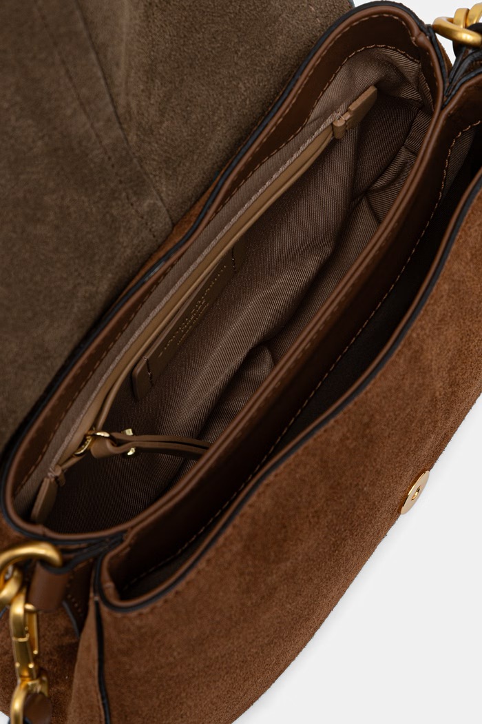 Gianni Chiarini torebka crossbody damska zamszowa HELENA ROUND BS.12618.CM.PL brązowy