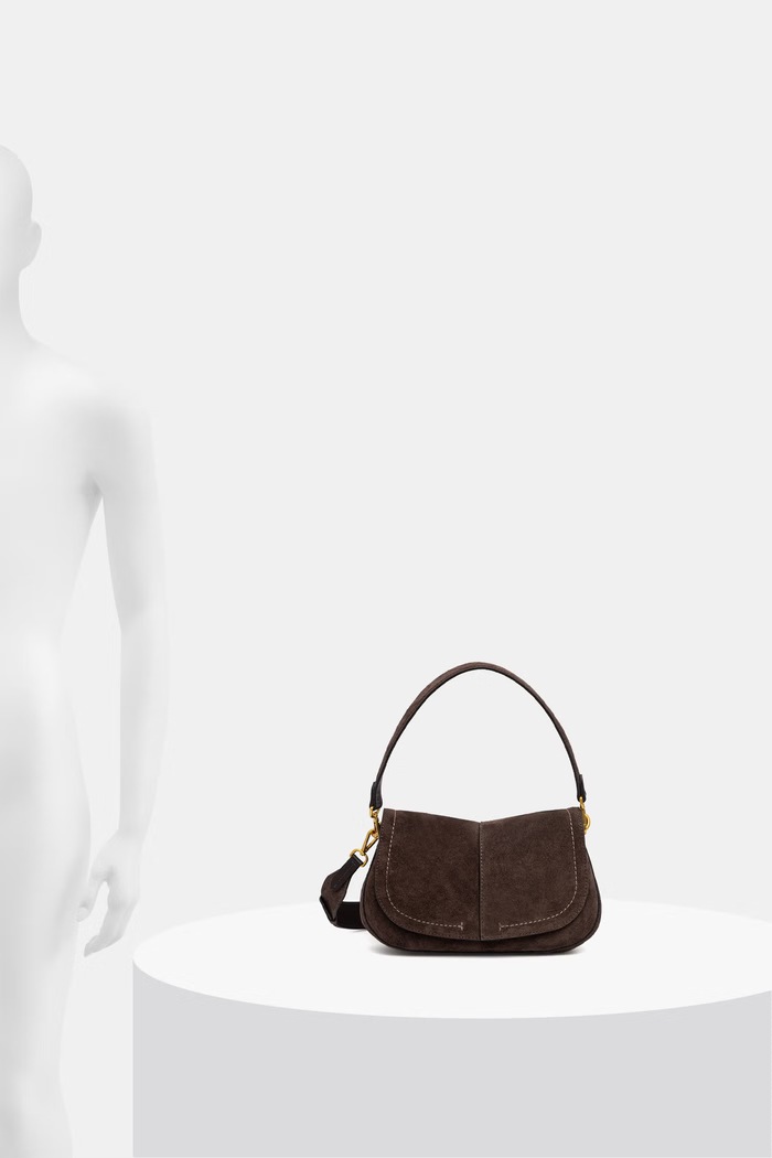 Gianni Chiarini torebka crossbody damska zamszowa HELENA ROUND BS.12618.CM.PL