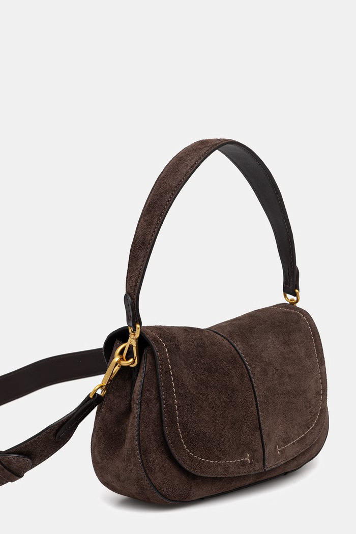 Gianni Chiarini torebka crossbody damska zamszowa HELENA ROUND BS.12618.CM.PL brązowy AW26