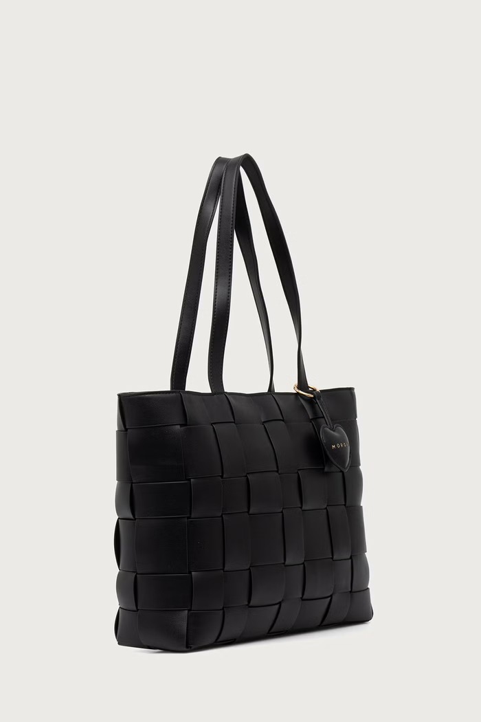 Morgan Torebka shopper damska z imitacji skóry 2LILY czarny AW26