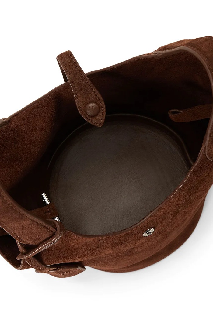 Polo Ralph Lauren torebka damska zamszowa brązowy 428P23820