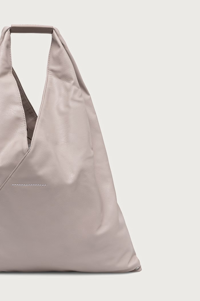 Akcesoria MM6 Maison Margiela Torebka shopper damska skórzana S54WD0039.P8396 beżowy