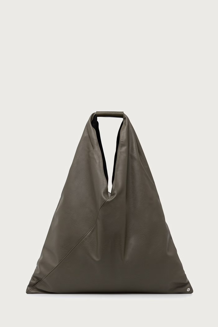 MM6 Maison Margiela Torebka shopper damska skórzana zielony S54WD0039.P8396