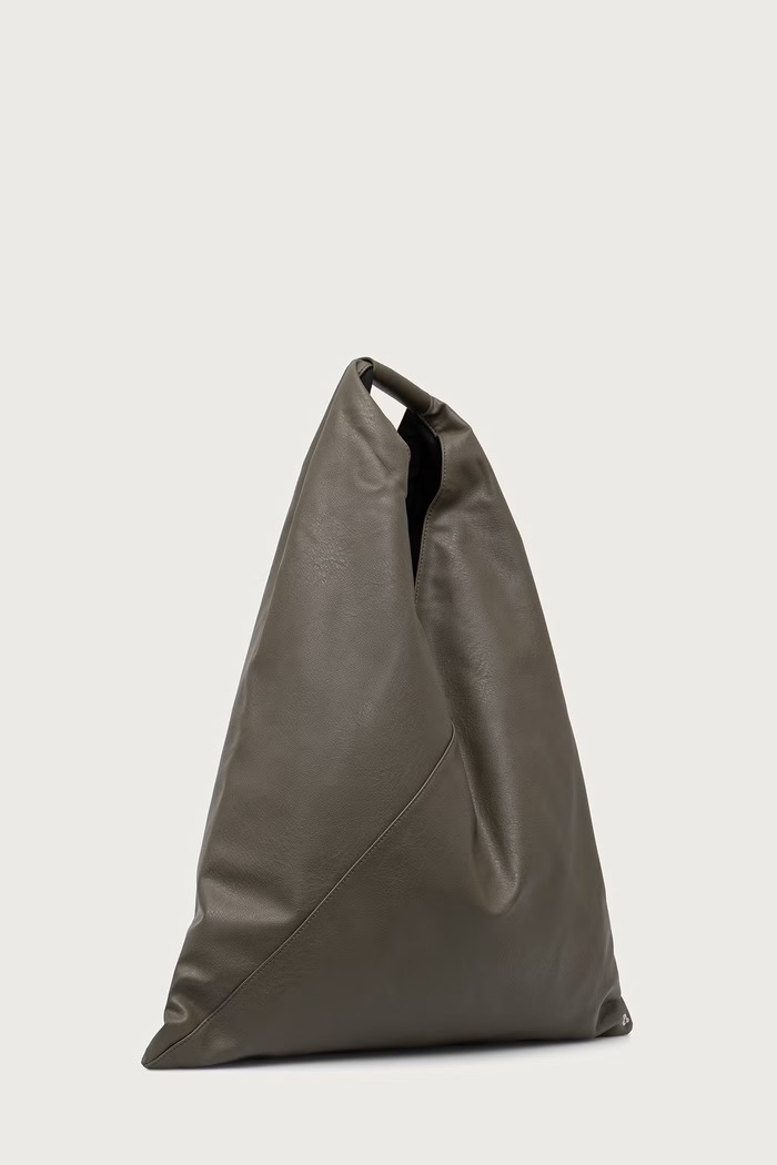 MM6 Maison Margiela Torebka shopper damska skórzana S54WD0039.P8396 zielony AW26