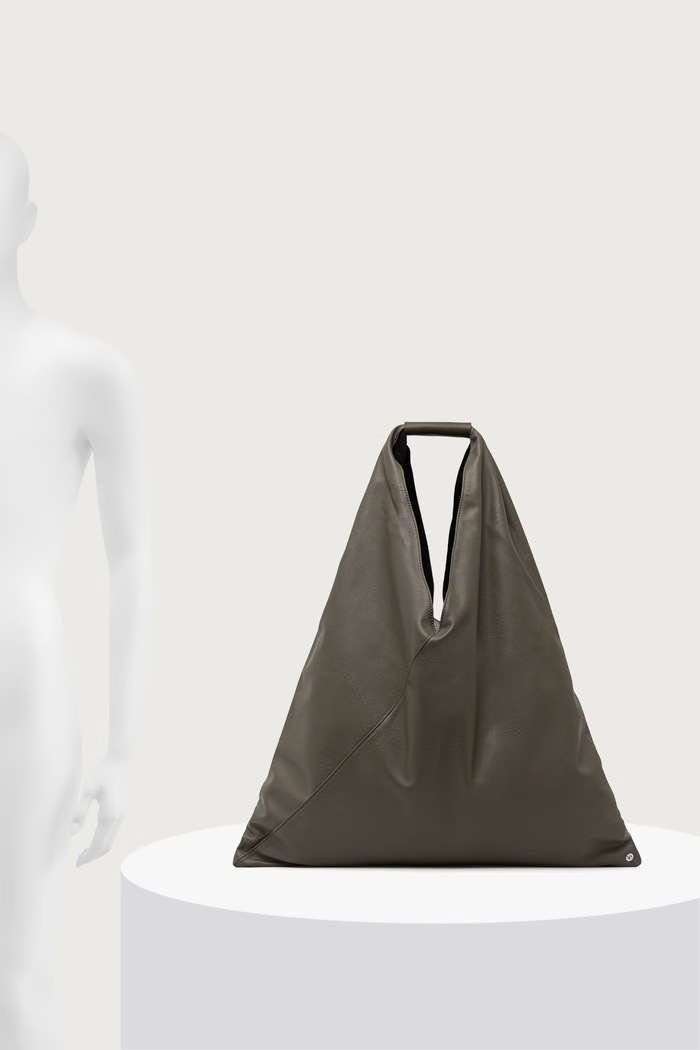 Torebka shopper damska skórzana MM6 Maison Margiela zielony S54WD0039.P8396