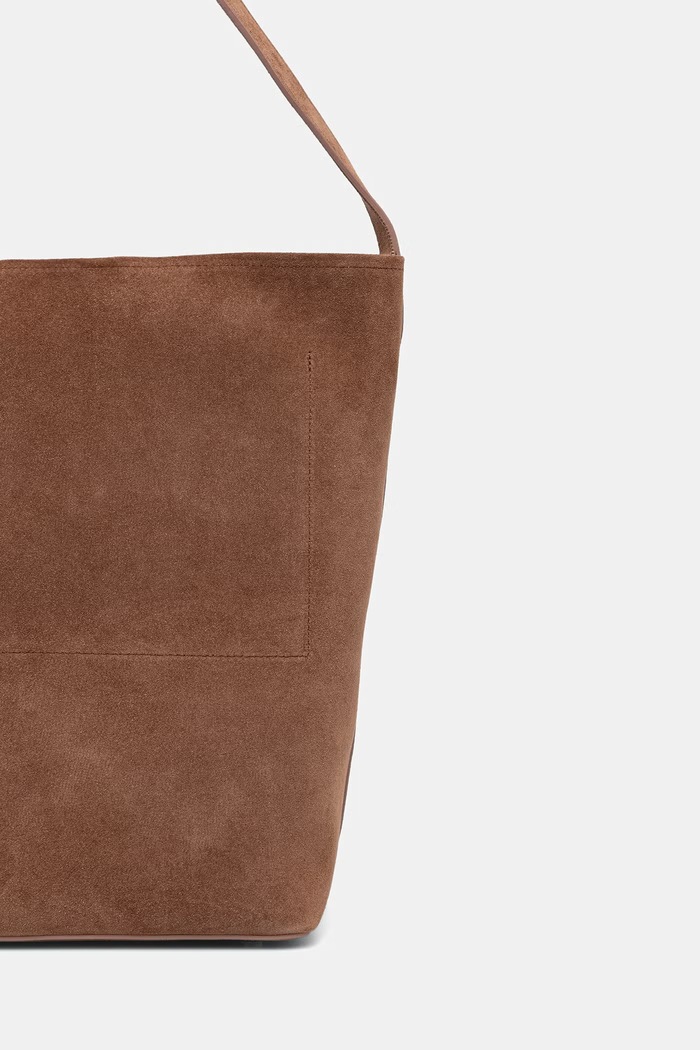 Akcesoria Seventy Venezia torebka shopper damska zamszowa BO0435.100417 brązowy