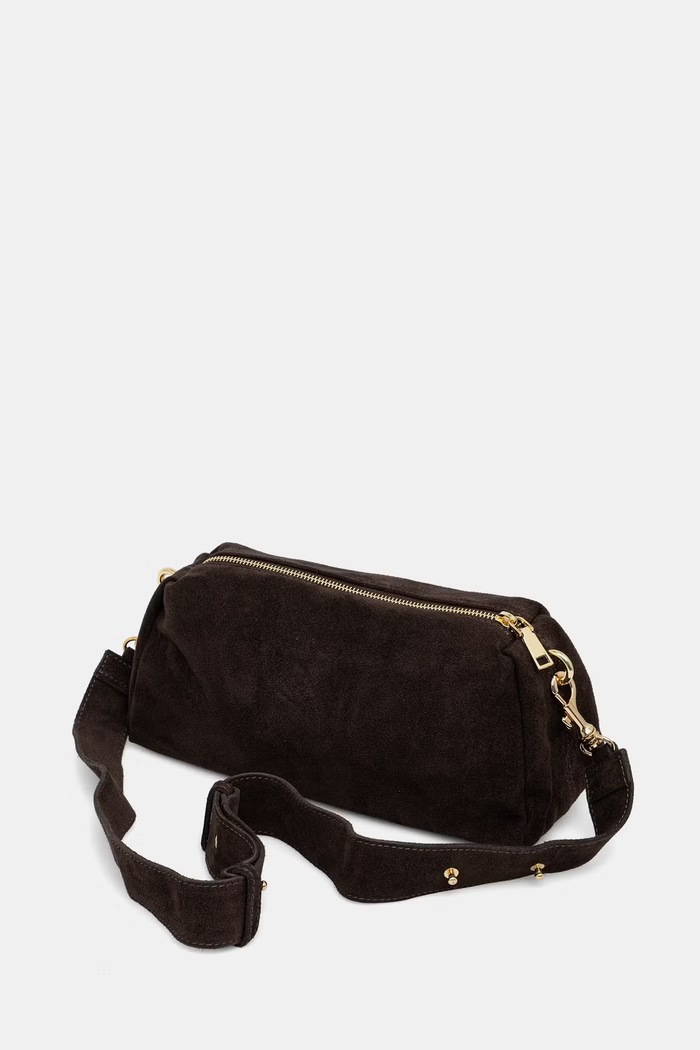 Akcesoria Seventy Venezia torebka crossbody damska zamszowa BO0437.100417 brązowy