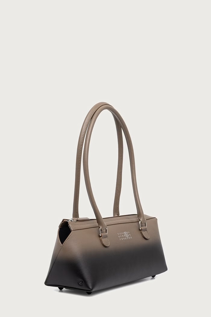 MM6 Maison Margiela Torebka tote damska skórzana SB6ZH0040.P9354 brązowy AW26