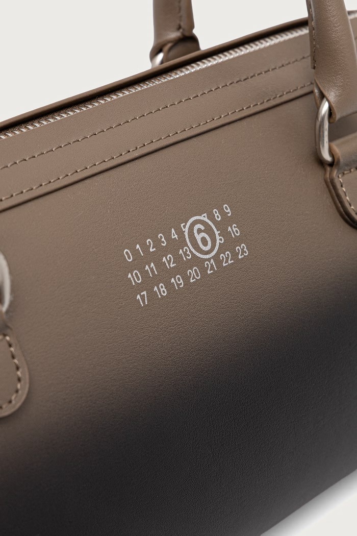 Torebka tote damska skórzana MM6 Maison Margiela SB6ZH0040.P9354 brązowy