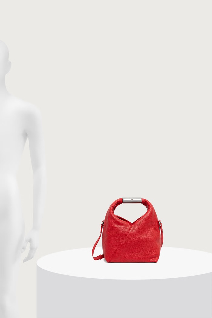Torebka crossbody damska skórzana MM6 Maison Margiela czerwony SB6WD0042.P9068