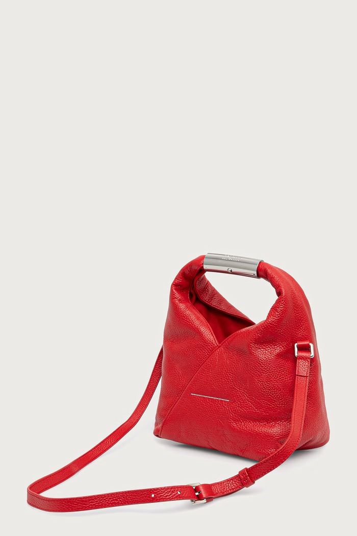 Akcesoria MM6 Maison Margiela Torebka crossbody damska skórzana SB6WD0042.P9068 czerwony