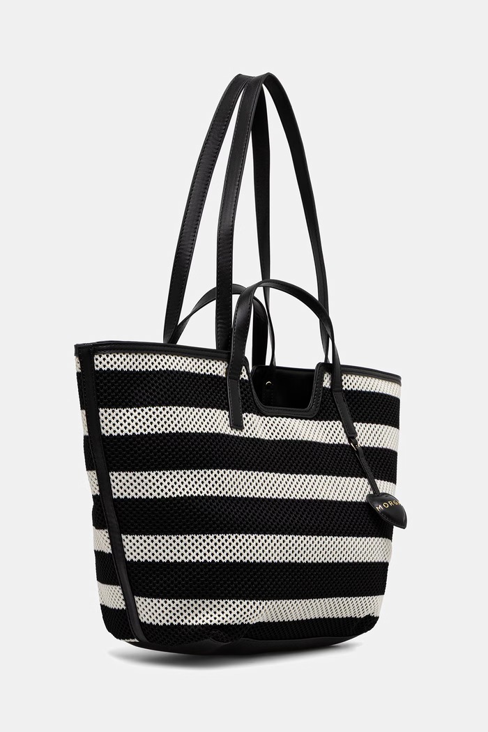 Morgan torebka shopper damska pleciona 2TISSE czarny AW26