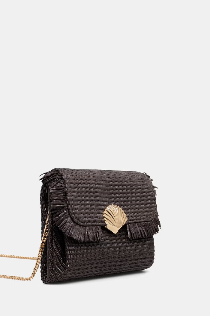 Morgan torebka crossbody damska pleciona 2ROMECO brązowy AW26