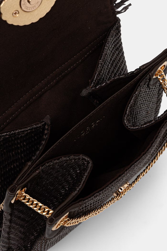 Morgan torebka crossbody damska pleciona 2ROMECO brązowy