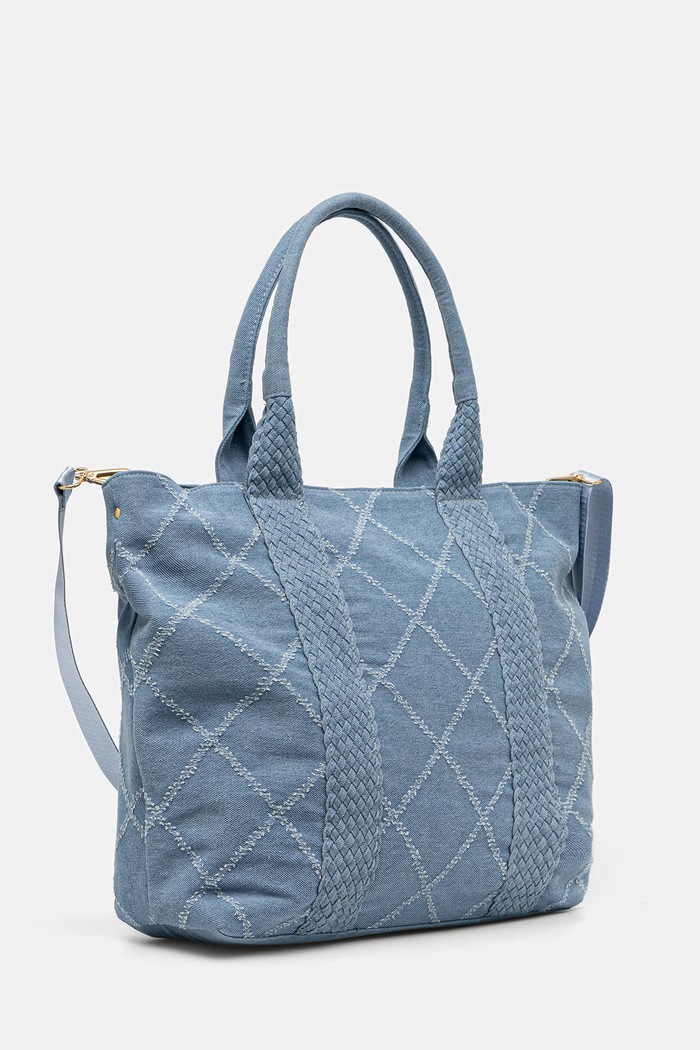 Morgan torebka tote damska jeansowa 2LOSAN niebieski AW26