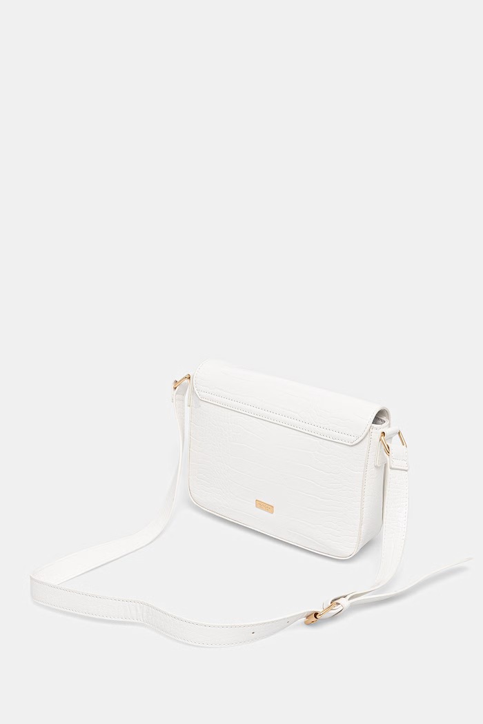 Akcesoria Morgan torebka crossbody damska z imitacji skóry 2LAZUR biały