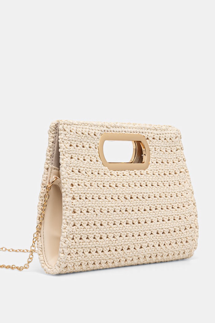 Morgan torebka crossbody damska pleciona 2ALOHA beżowy AW26