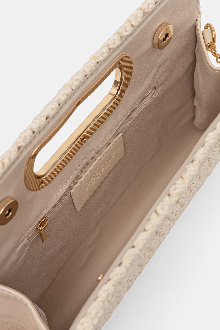 Morgan torebka crossbody damska pleciona 2ALOHA beżowy