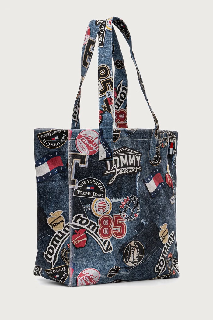 Tommy Jeans Torebka shopper damska AW0AW19304 niebieski AW26
