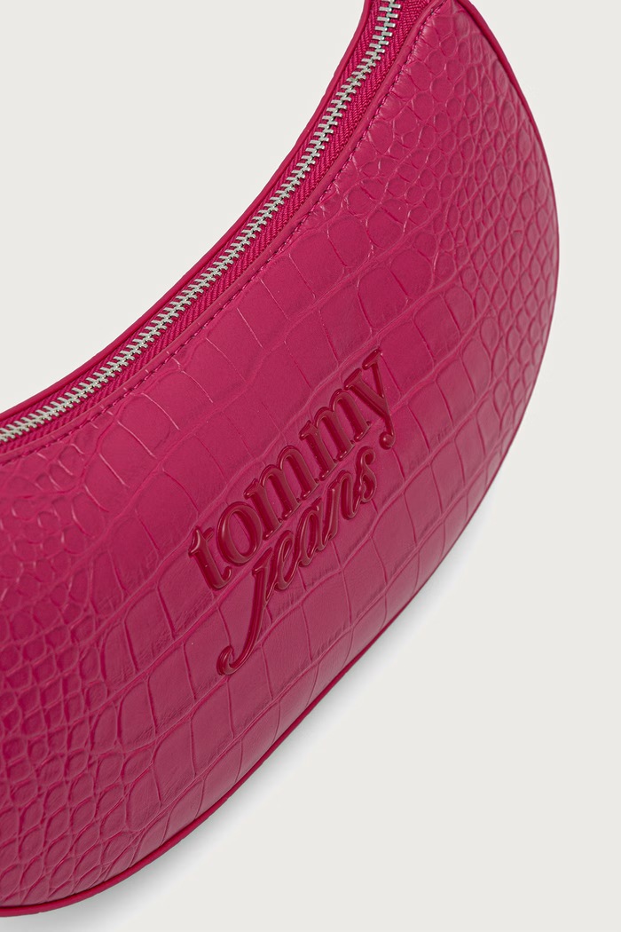 Tommy Jeans torebka hobo damska z imitacji skóry różowy AW0AW19156