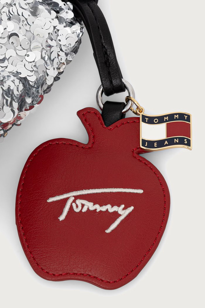 Kabelka dámska Tommy Jeans AW0AW19091 strieborná