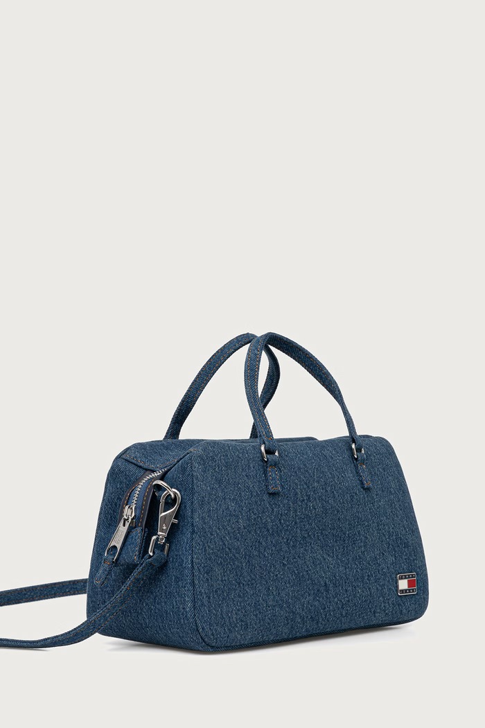 Tommy Jeans torebka crossbody damska jeansowa AW0AW19084 niebieski AW26