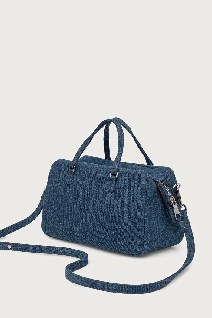 Akcesoria Tommy Jeans torebka crossbody damska jeansowa AW0AW19084 niebieski