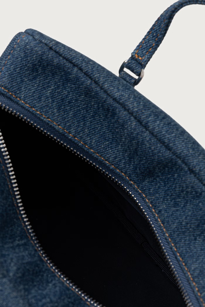 Tommy Jeans torebka crossbody damska jeansowa AW0AW19084 niebieski