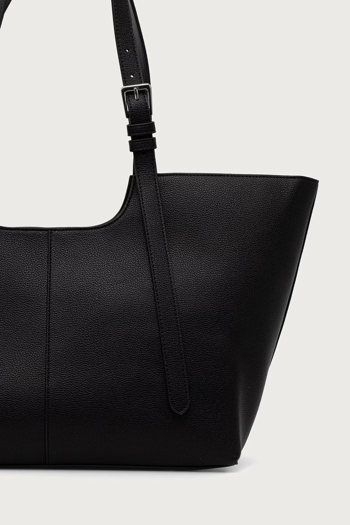Dodaci Tommy Jeans Shopper torba za žene od imitacije kože AW0AW19064 crna