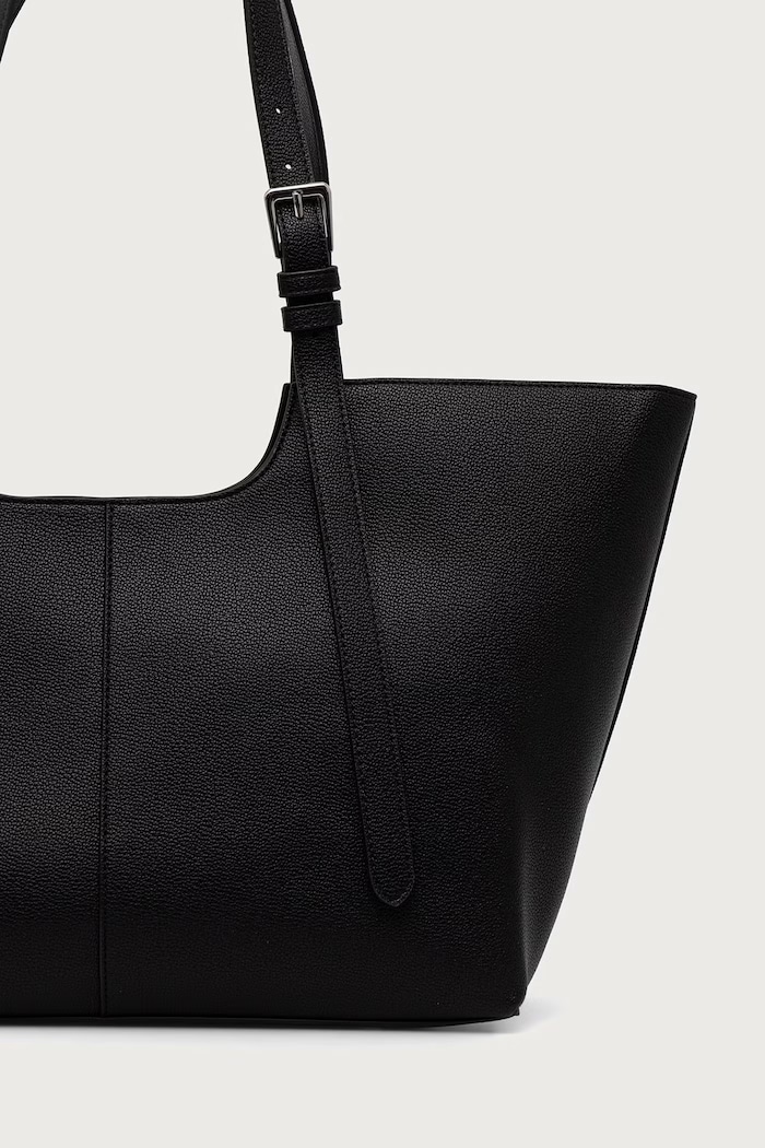 Dodaci Tommy Jeans Shopper torba za žene od imitacije kože AW0AW19064 crna