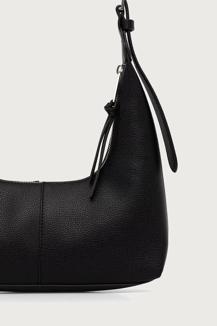 Akcesoria Tommy Jeans Torebka hobo damska z imitacji skóry AW0AW19059 czarny