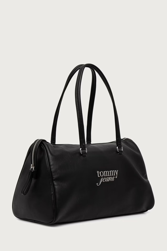 Tommy Jeans Kabelka typu tote dámska z imitácie kože AW0AW19054 čierna AW26